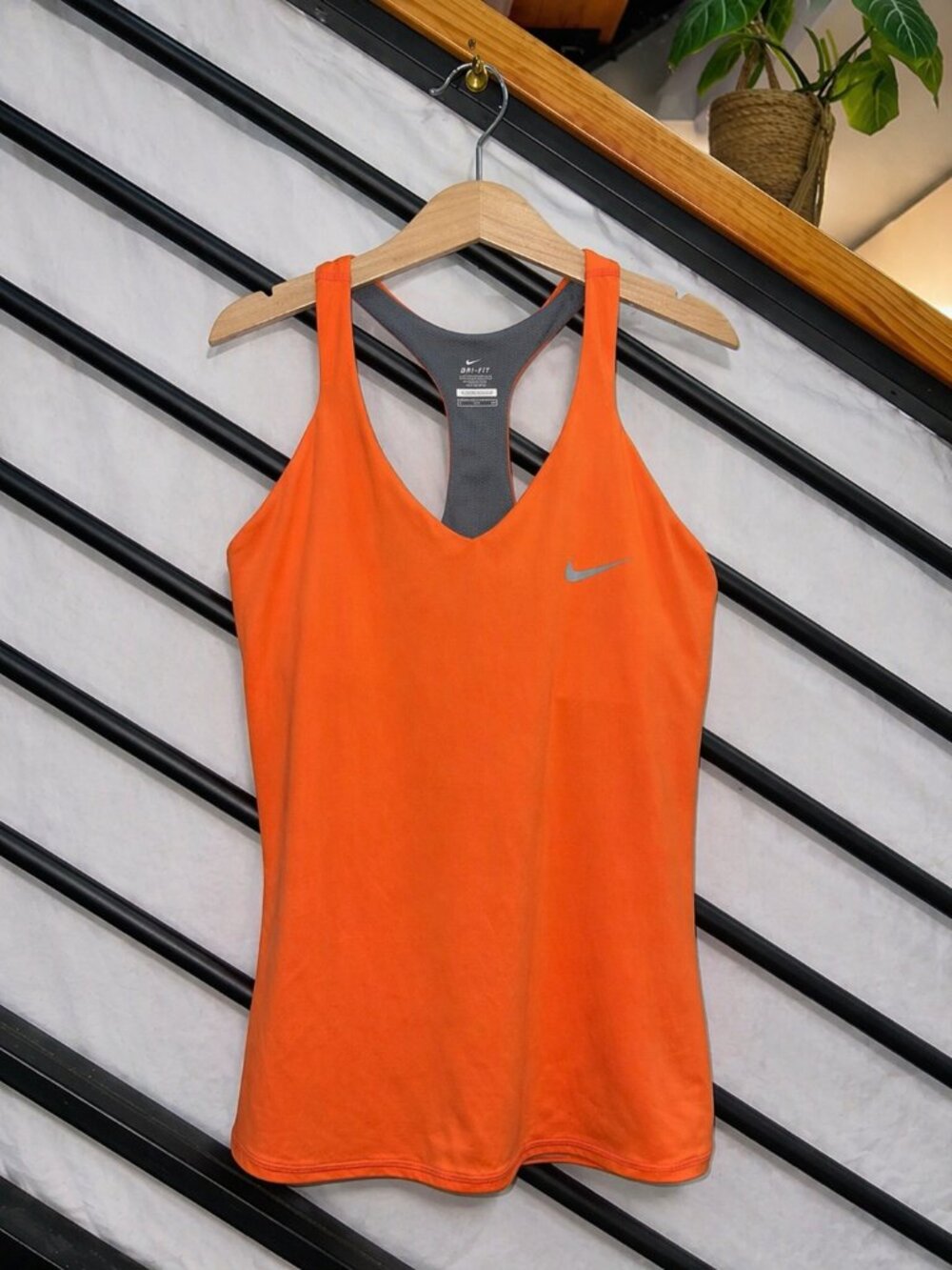 Nike Orange Dri-FIT Racerback Tank, S